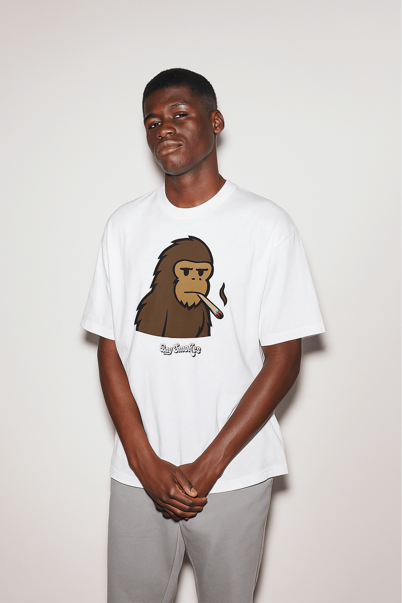 Ape Tee - White - Bay Smokes
