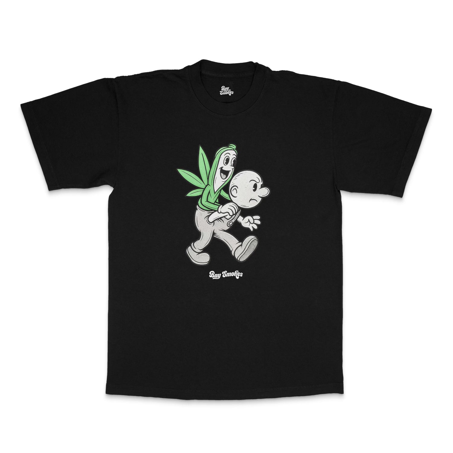 bay smokes tee black